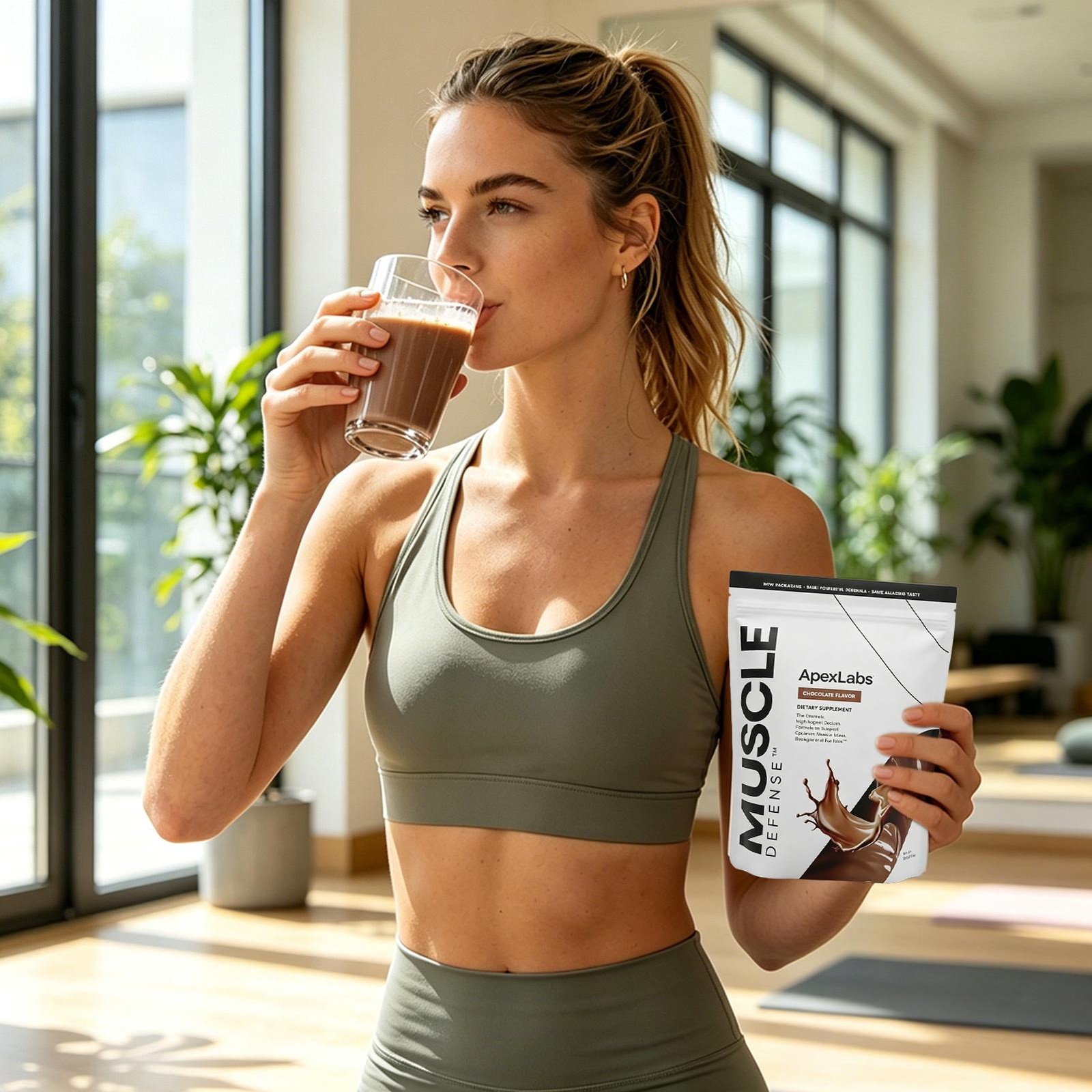 New Apex Labs Muscle Defense Chocolate Flavor- 8.57 OZ – EXP 2027