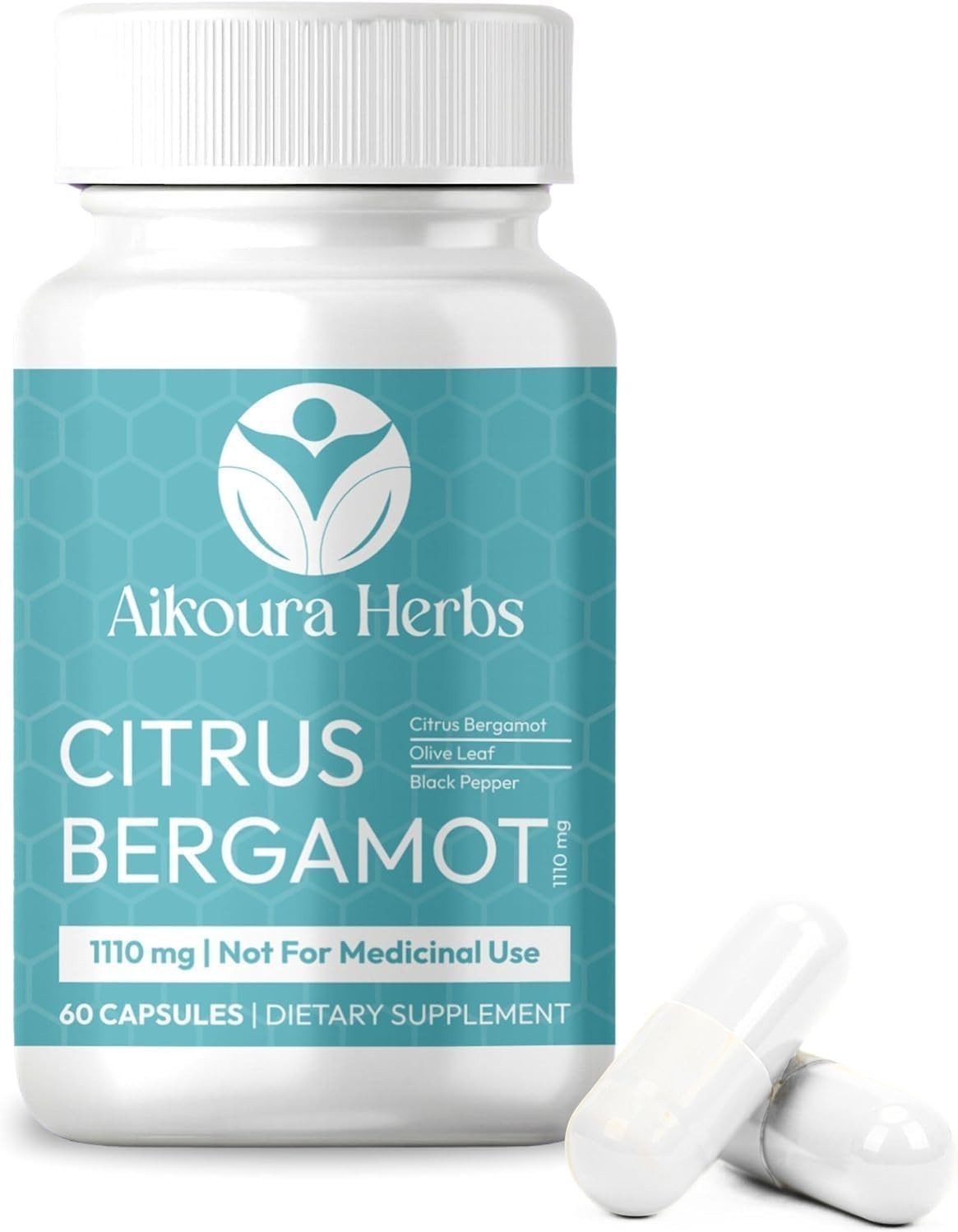 Citrus Bergamot 1110mg – High Potency Supplement-Vegan – 60 Capsules