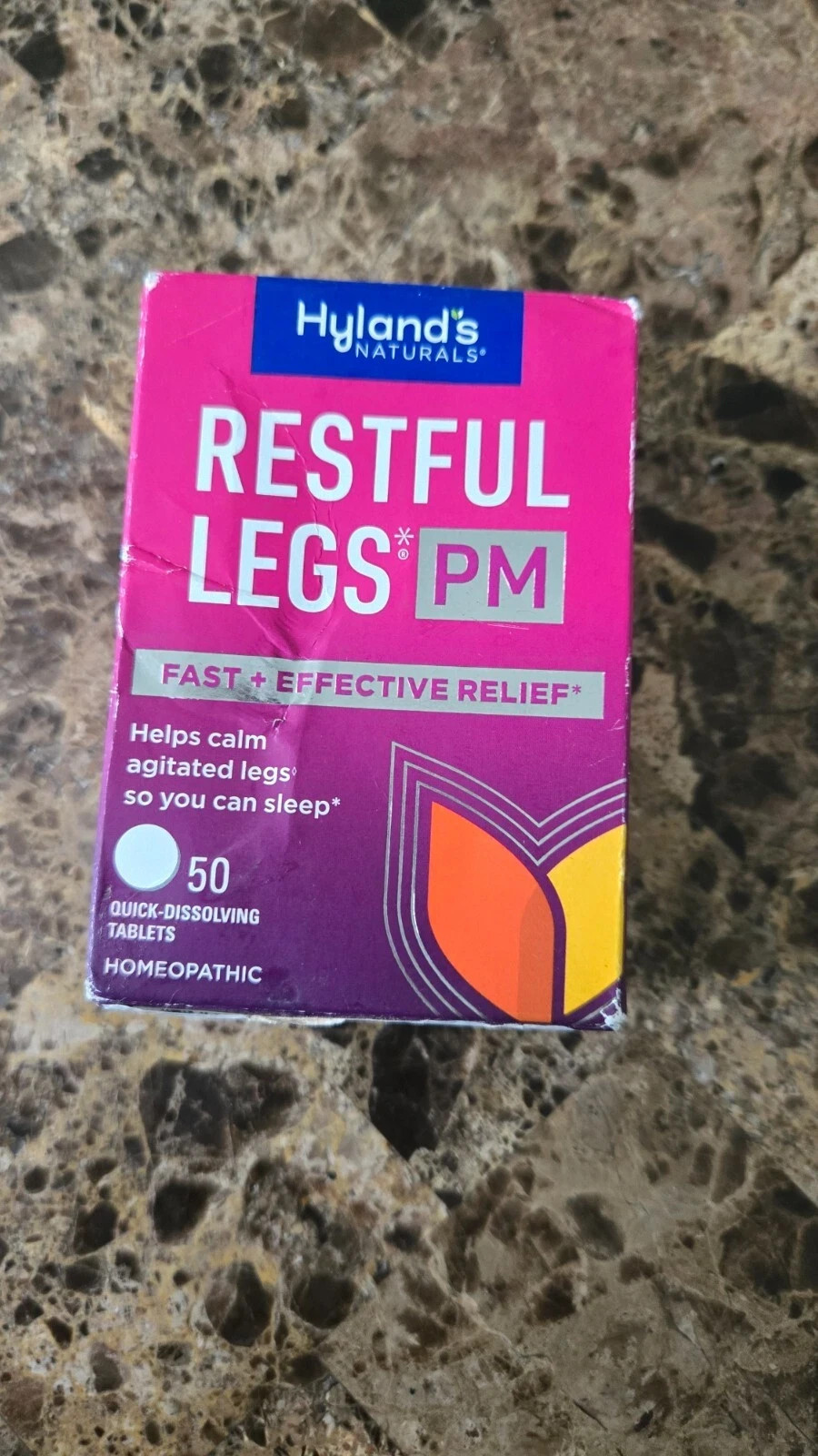 Hylands Restful Legs PM Night Formula Calms Agitated Legs So Sleep Fast 50 Tabs.