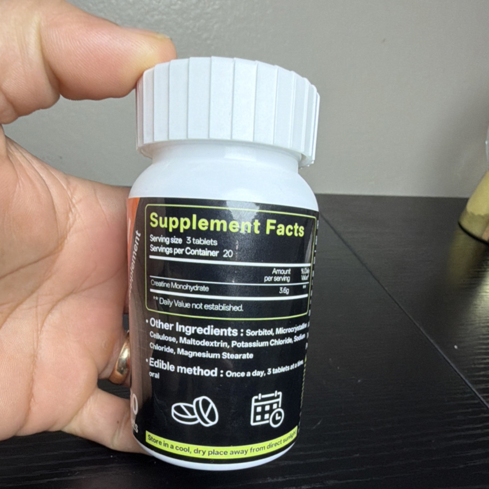 Öopeatol Creatine Monohydrate Tablets Dietary Supplement 3.6g 60