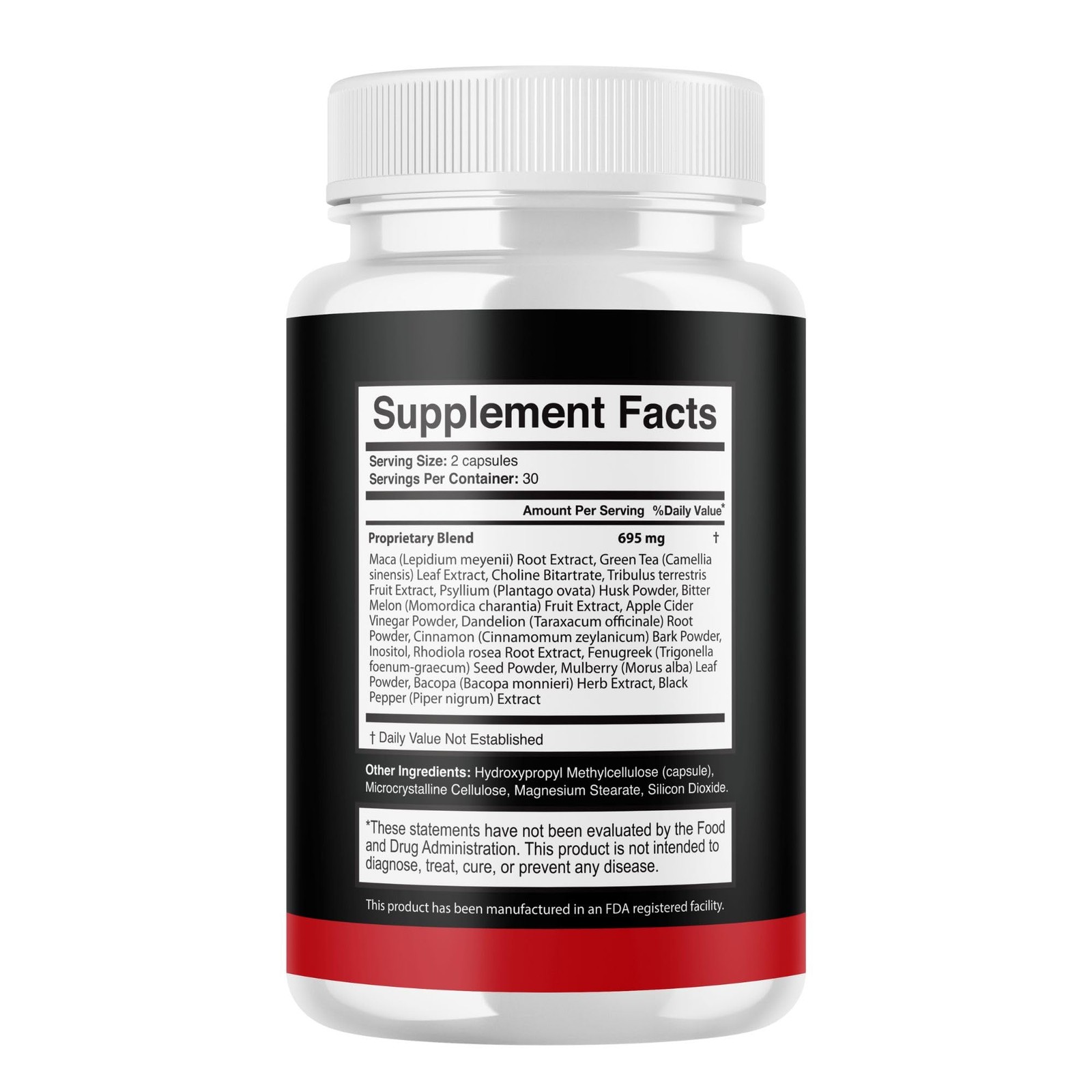 Manboa Men Daily Wellness Energy Support Supplement Capsules 1 Pack 60Ct