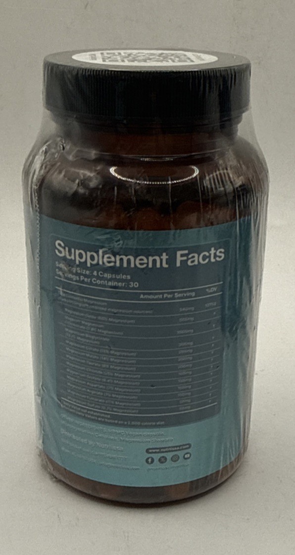 Lot Of 2 Nutriissa Full Spectrum 12 In 1 Magnesium 120 Capsules Exp 11/1/28.