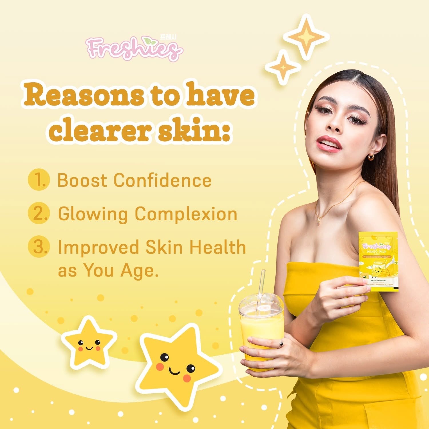 Freshies Mango Milk by Juju Glow 10 sachets x 21g