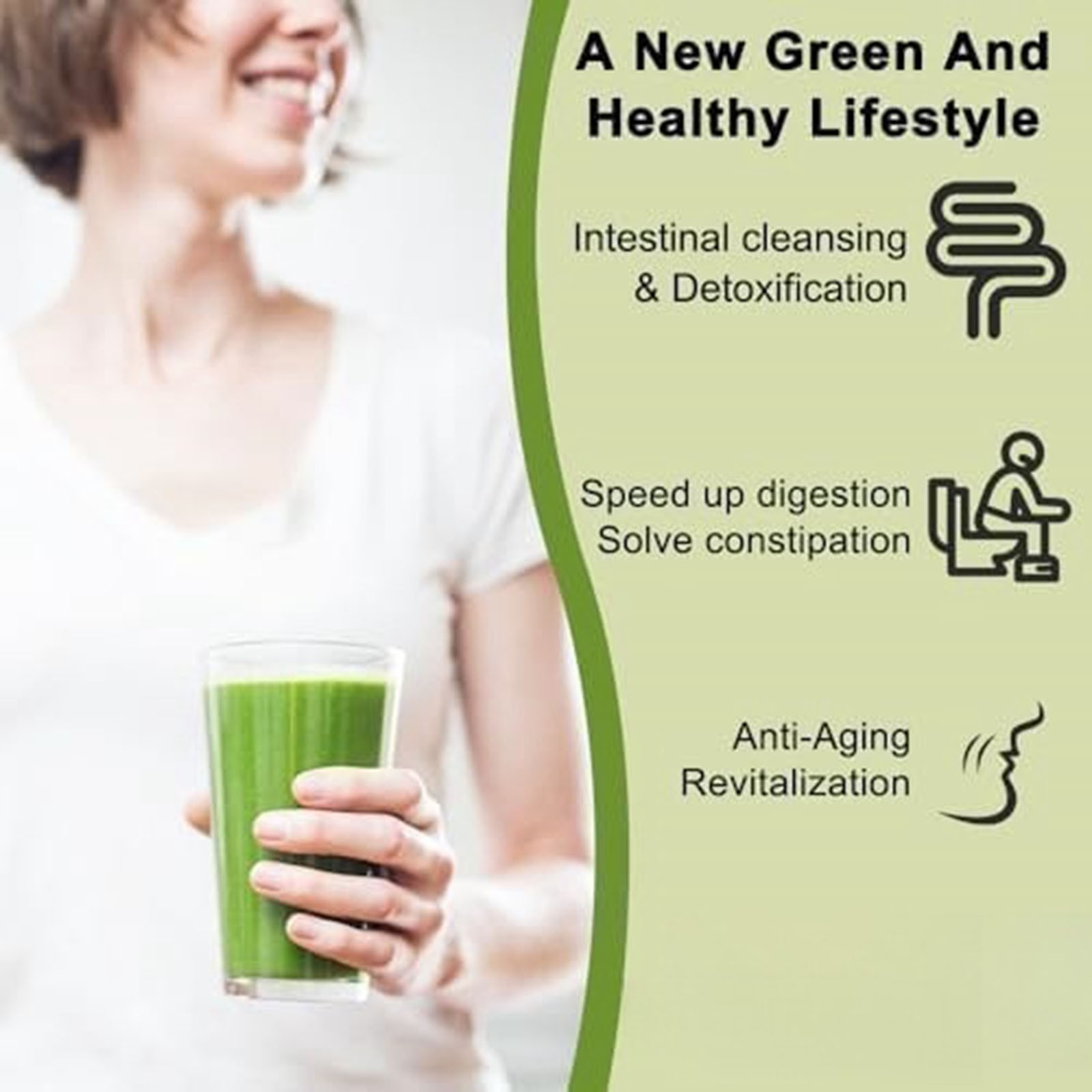 Detox Supplement Healthcare Natural Fiber Powder.