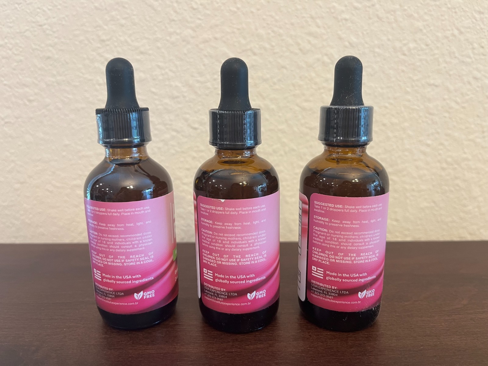 Lipo Rise Ketone Liquid Drops Dietary Supplement 2 oz bottles (3 pack) – New