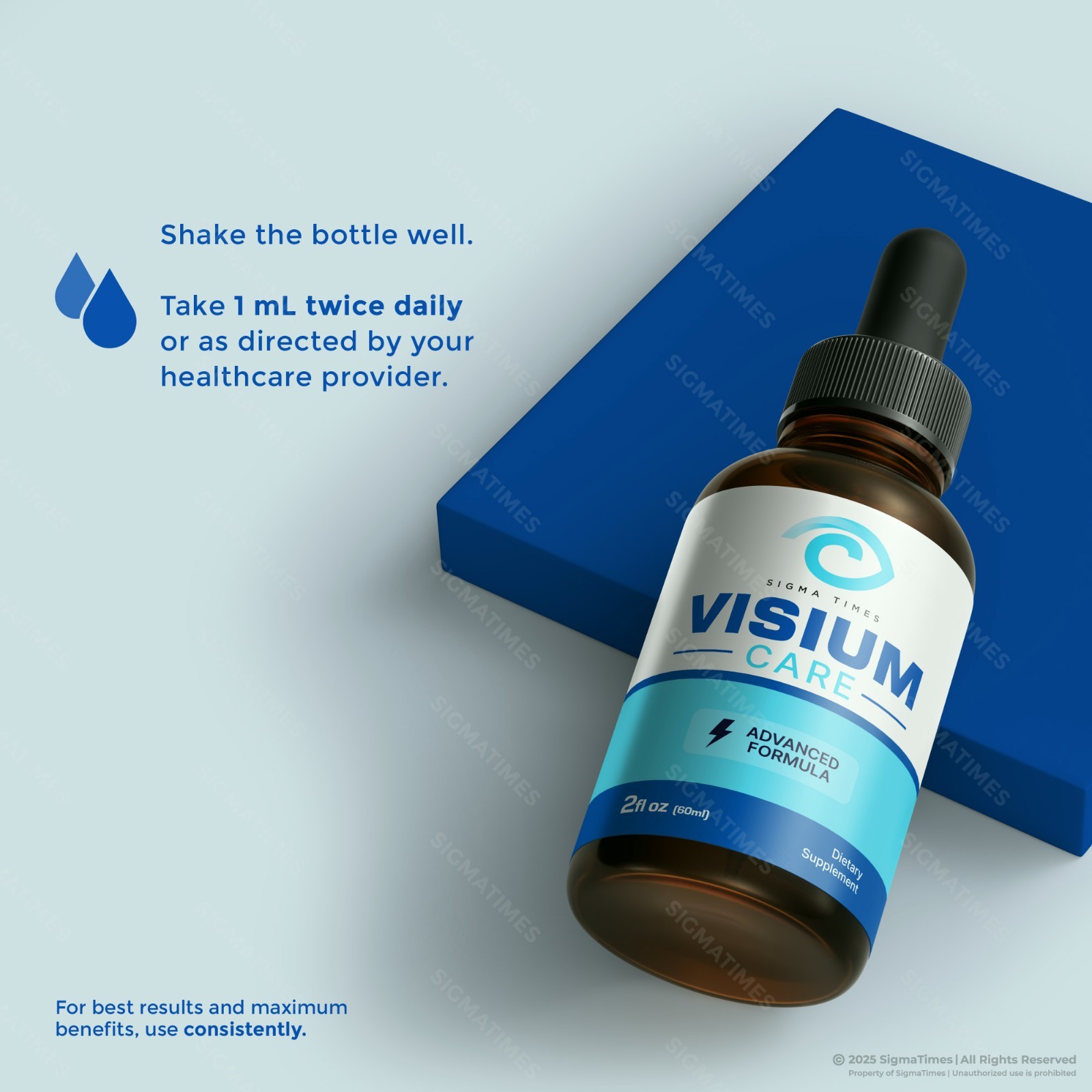 Visium Care Drops – Oral Supplement for Eye Health & Vision Wellness – 2 Pack