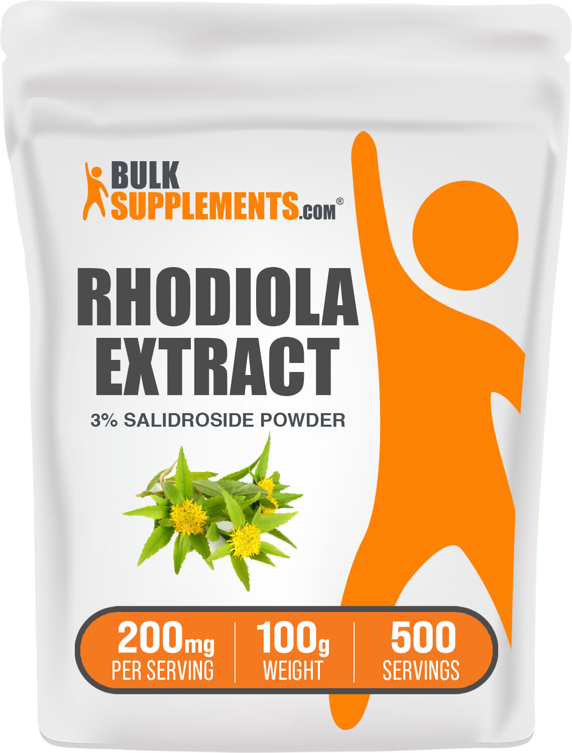 BulkSupplements Rhodiola Extract (3% Salidroside) Powder – 200 mg Per Serving