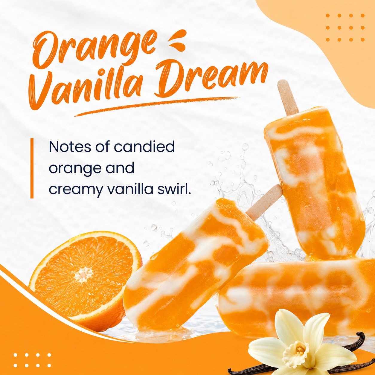 Orange Vanilla Electrolyte Powder Drink Mix 2 Servings On-The-Go Hydration