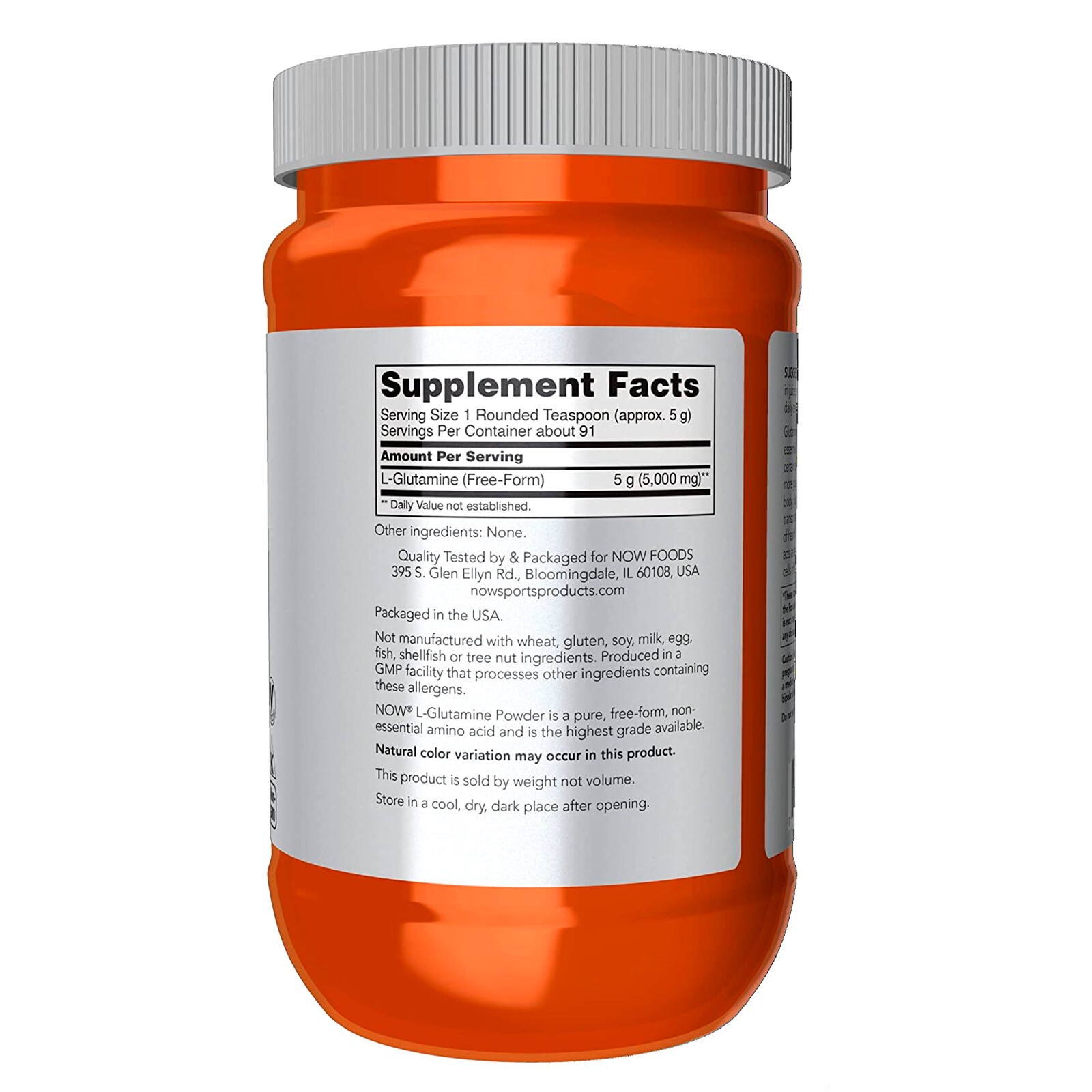 NOW FOODS L-Glutamine Powder 1 lb.