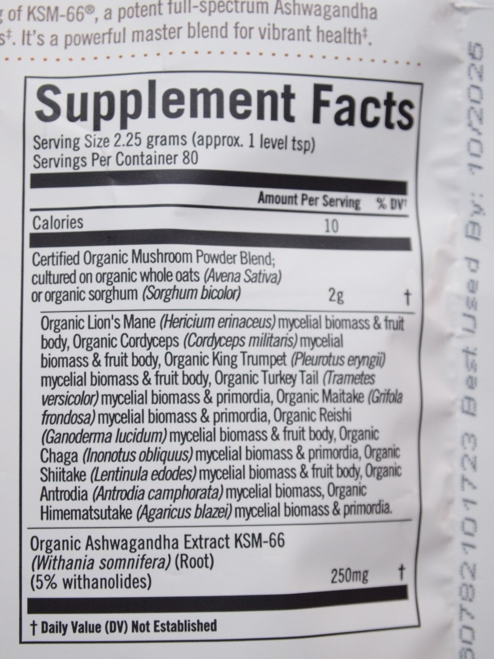 OM Master Blend MUSHROOMS & ADAPTOGENS 80 Servings ORGANIC Superfood 180g