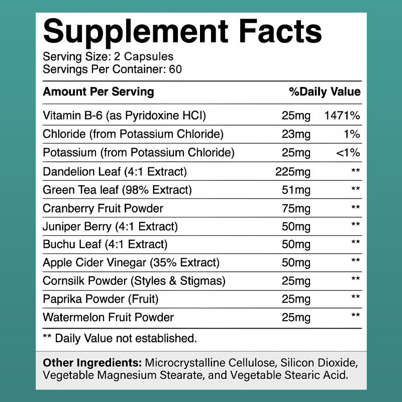 Water Retention Capsules for Women and Men – Fast Acting Easy To Take Water Away