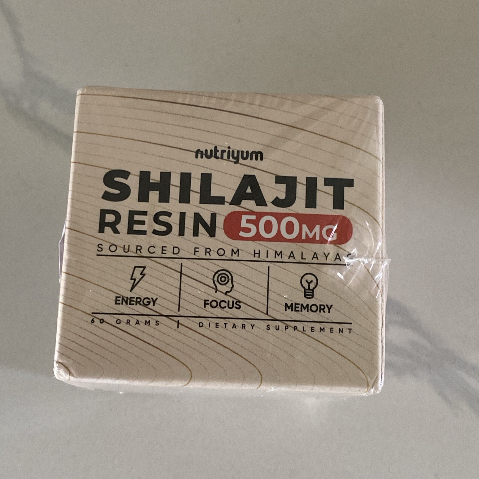 Nutriyum Shilajit Resin 500 mg – Focus Energy Memory – Himalayas EXP 12/25