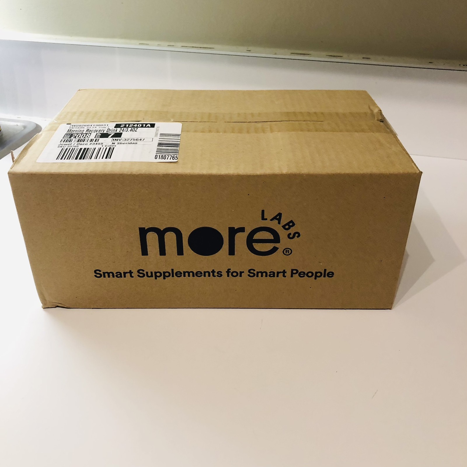 More Labs Morning Recovery Drink Lemon 24-Pack 24x100mL Bottles EXP 09/2027