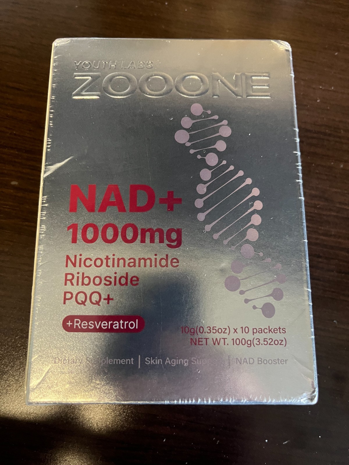 YOUTH LABS ZOOONE NAD+ 1000mg Nicotinamide Riboside PQQ Resveratrol Powder 100g