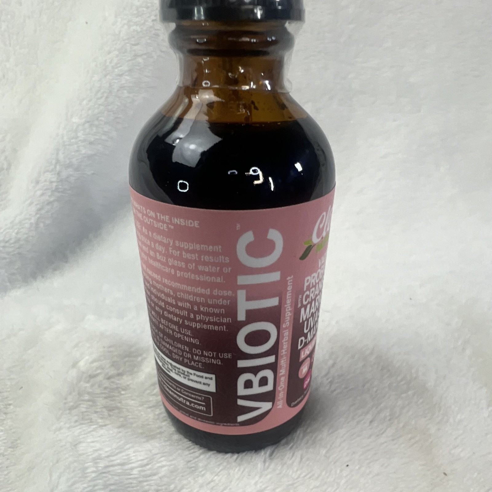 Clean Nutraceuticals VBIOtic Vaginal Probiotic Liquid Drops Cranberry 2 fl oz