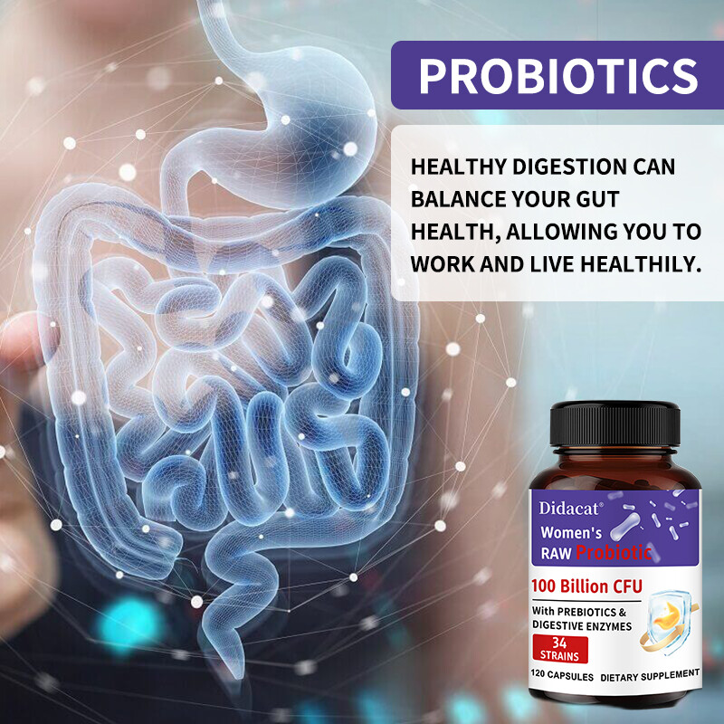 Women’S Raw Probiotics 100 Billion Cfu Potency Immune System Digestive Health
