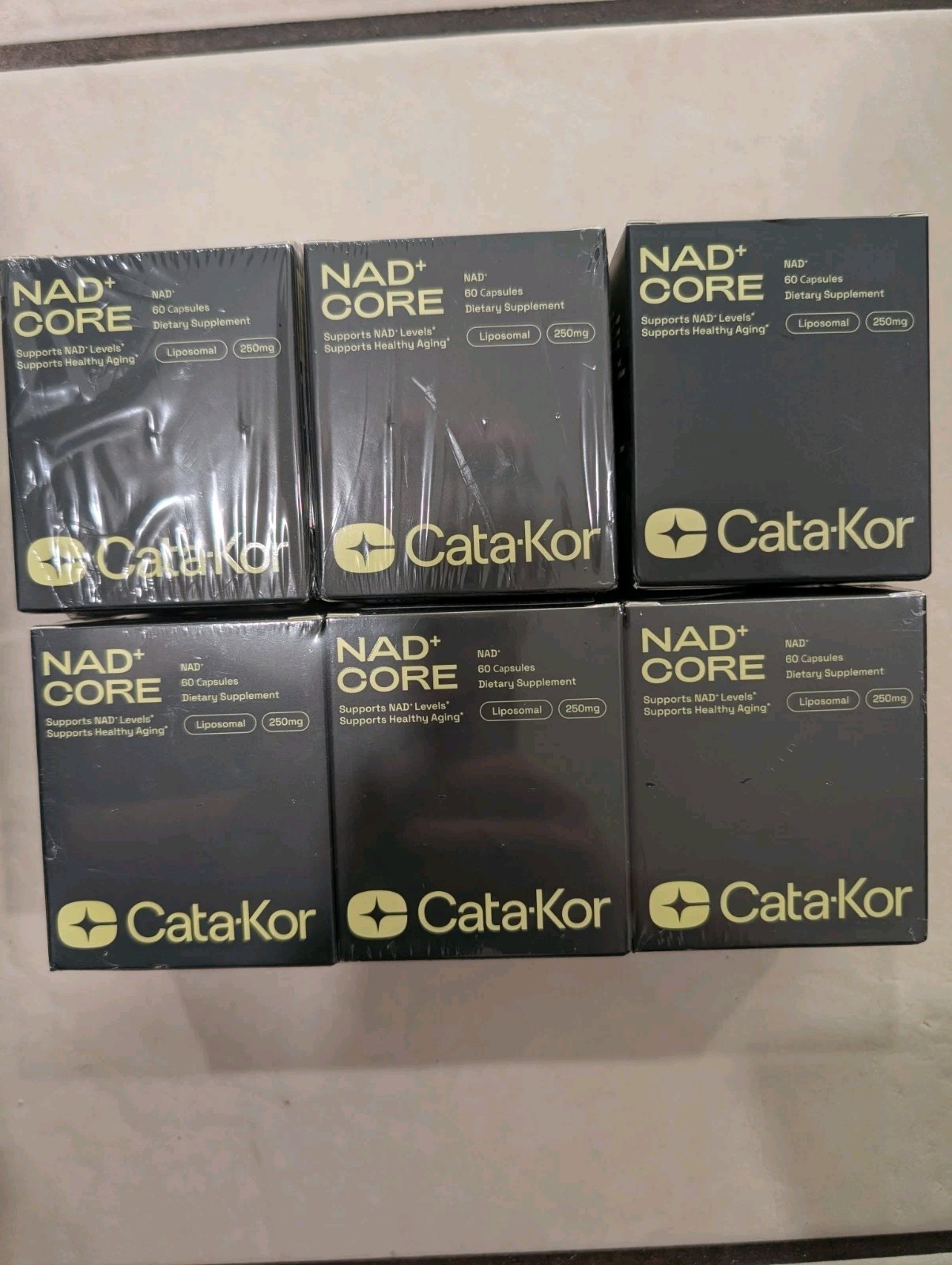 6pc Catakor NAD+ CORE Liposomal 250mg 60 Capsules, Exp 06/2027