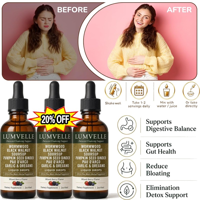 LUMVELLE Wild Harvested Wormwood Herbal Liquid Botanical Supplement Drops HOT