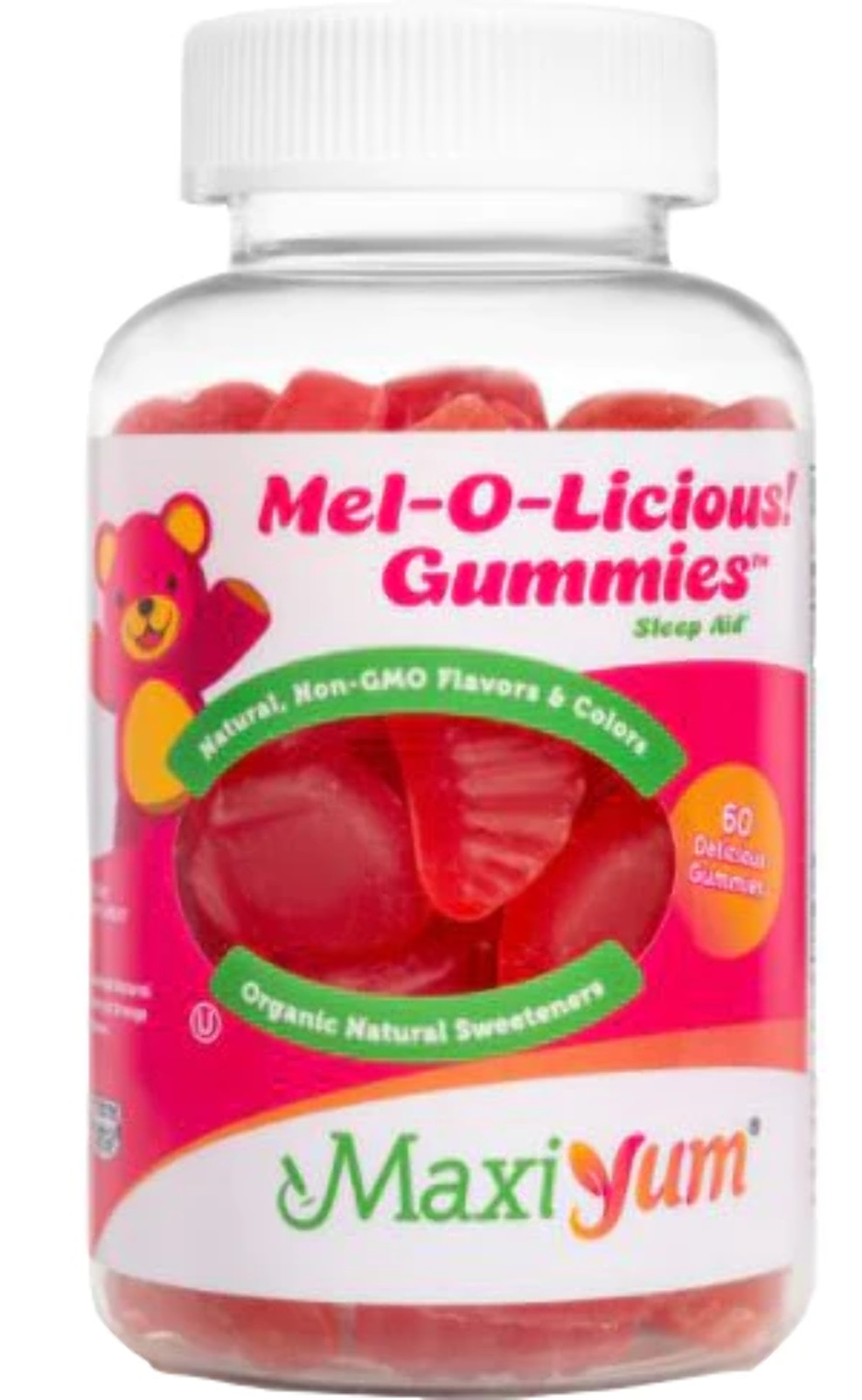 Maxi Health Mel-O-Licious! Gummies Melatonin 1 mg – Assorted Fruit Flavor – 60 G