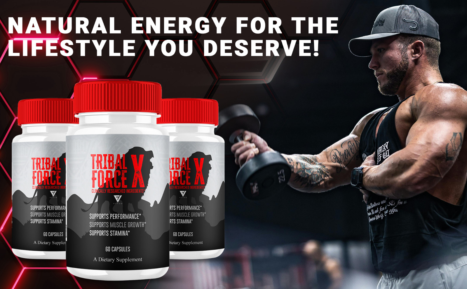 (2 Pack) Tribal Force X Capsules, TribalForceX Performance Pills (120 Capsules)