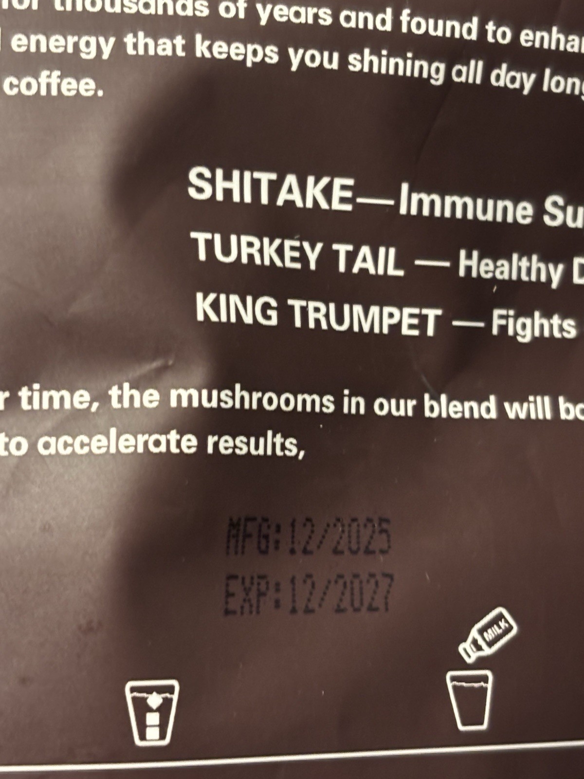 RYZE Mushroom Coffee Organic Superfood Blend 6.35 oz Bags Lot of 3 exp: 12/2027
