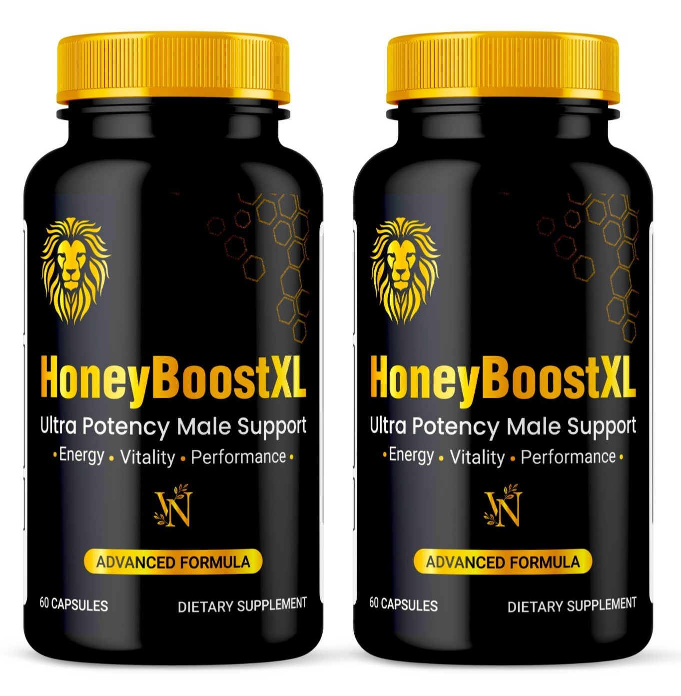 Honey Boost XL Mens Health Support Dietary Supplement 120 Capsules 2 Bottles