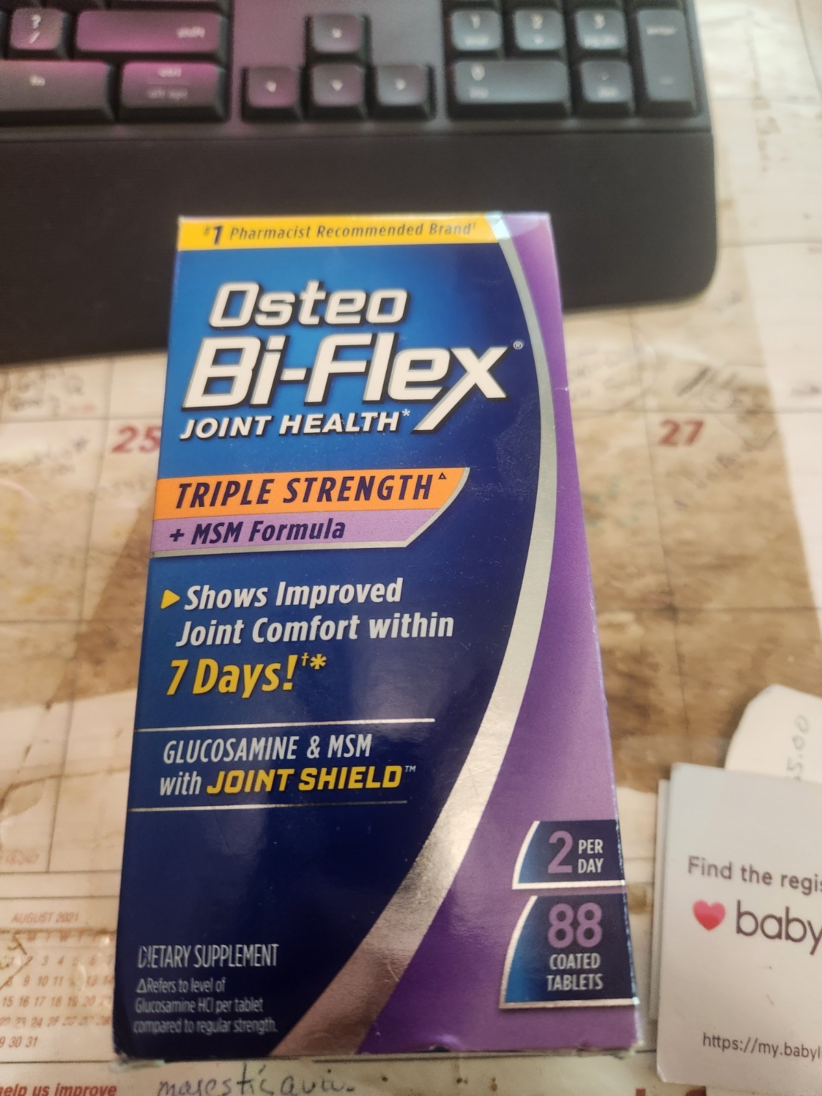 Osteo Bi-Flex Triple Strength + MSM Formula- 88 Tablets EACH Exp 02/27