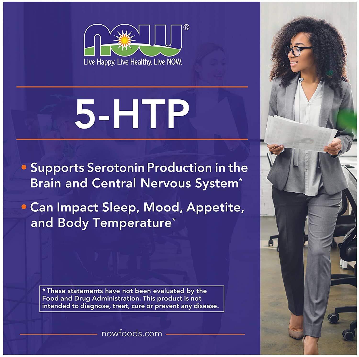 NOW FOODS 5-HTP 100 mg 120 Veg Capsules