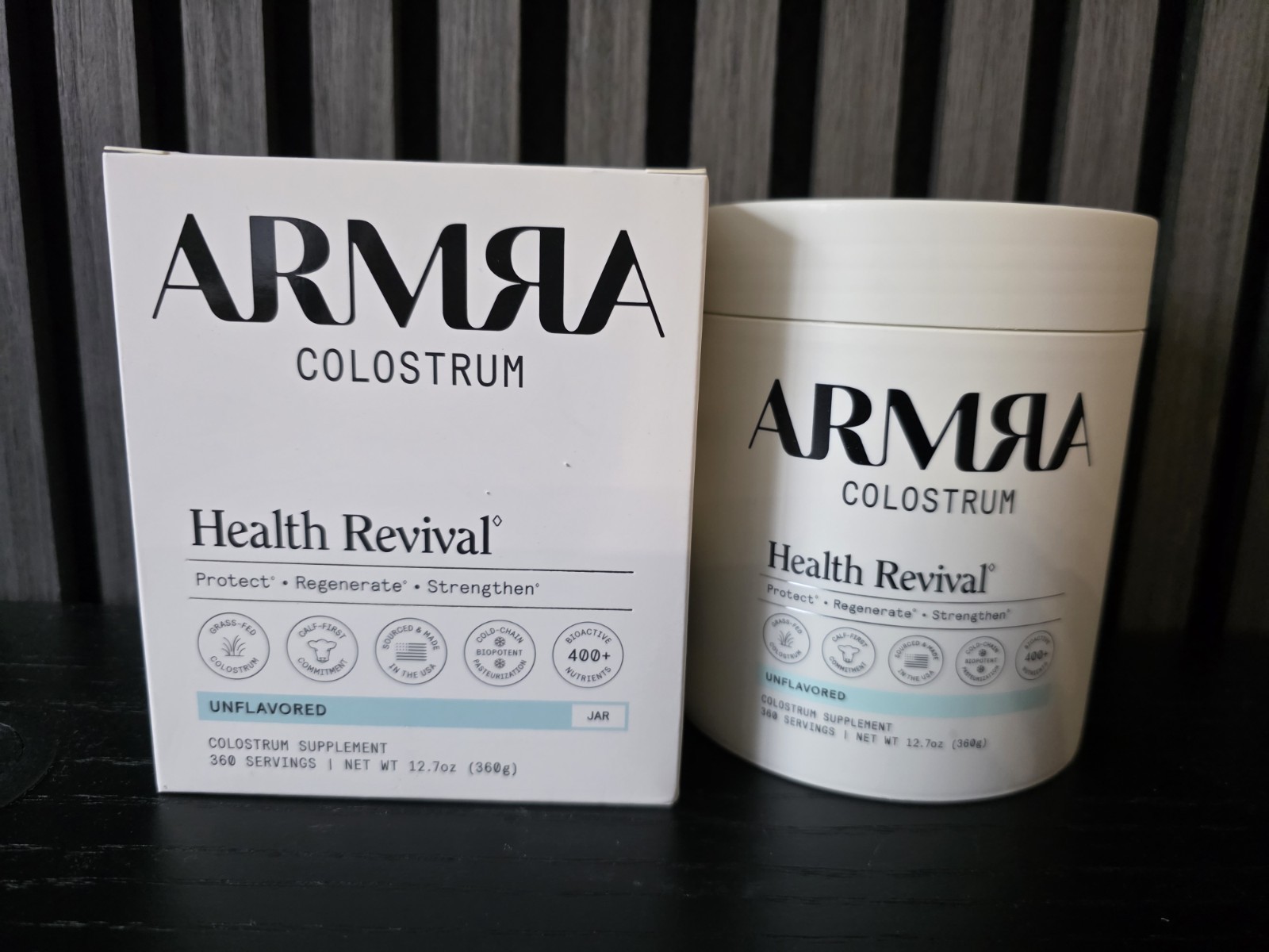 ARMRA Colostrum Unflavored 360 Servings Health Revival Powder 12.7oz