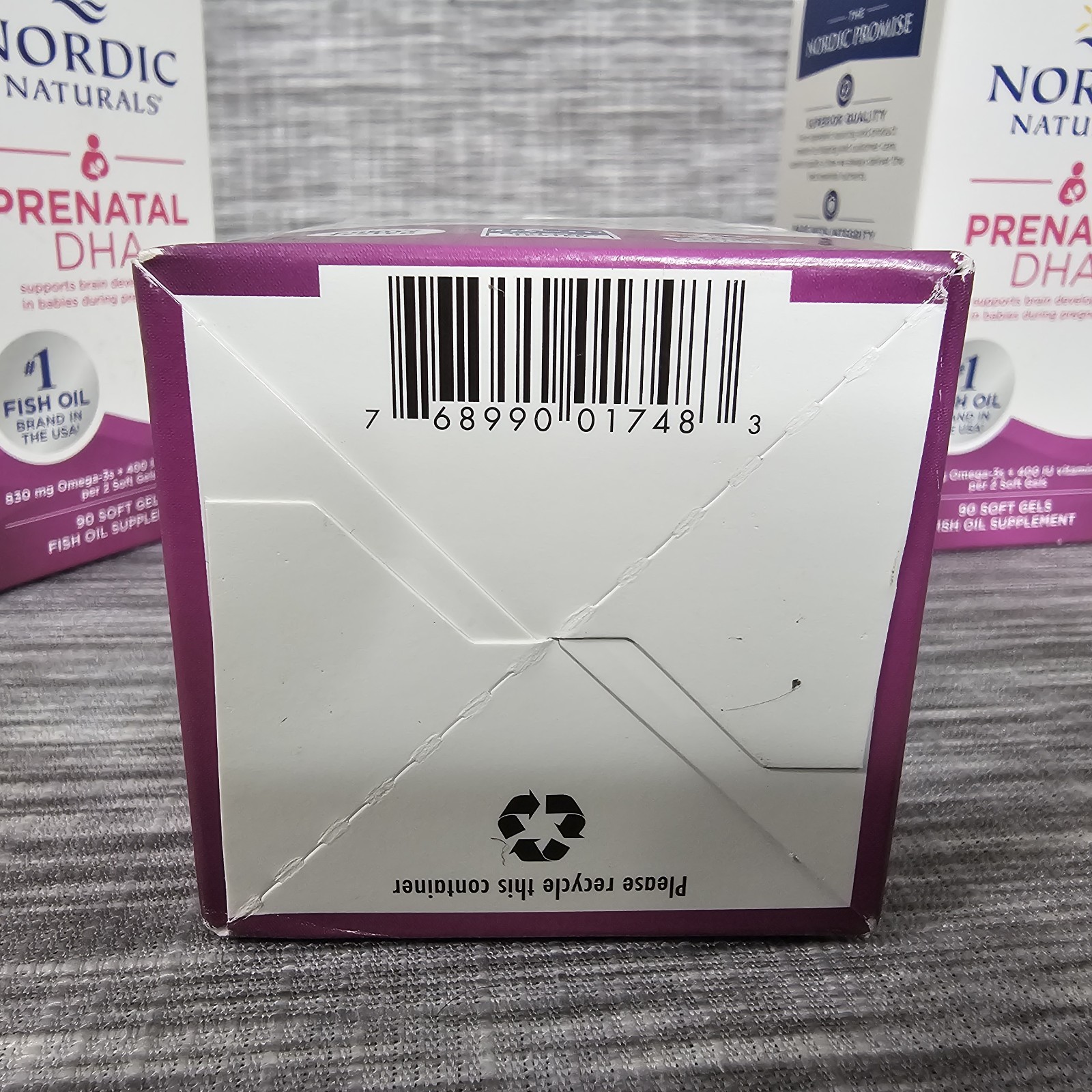 3 Pack Nordic Naturals Prenatal DHA Omega 3 & D3 360 Soft Gels Exp 2027/2028