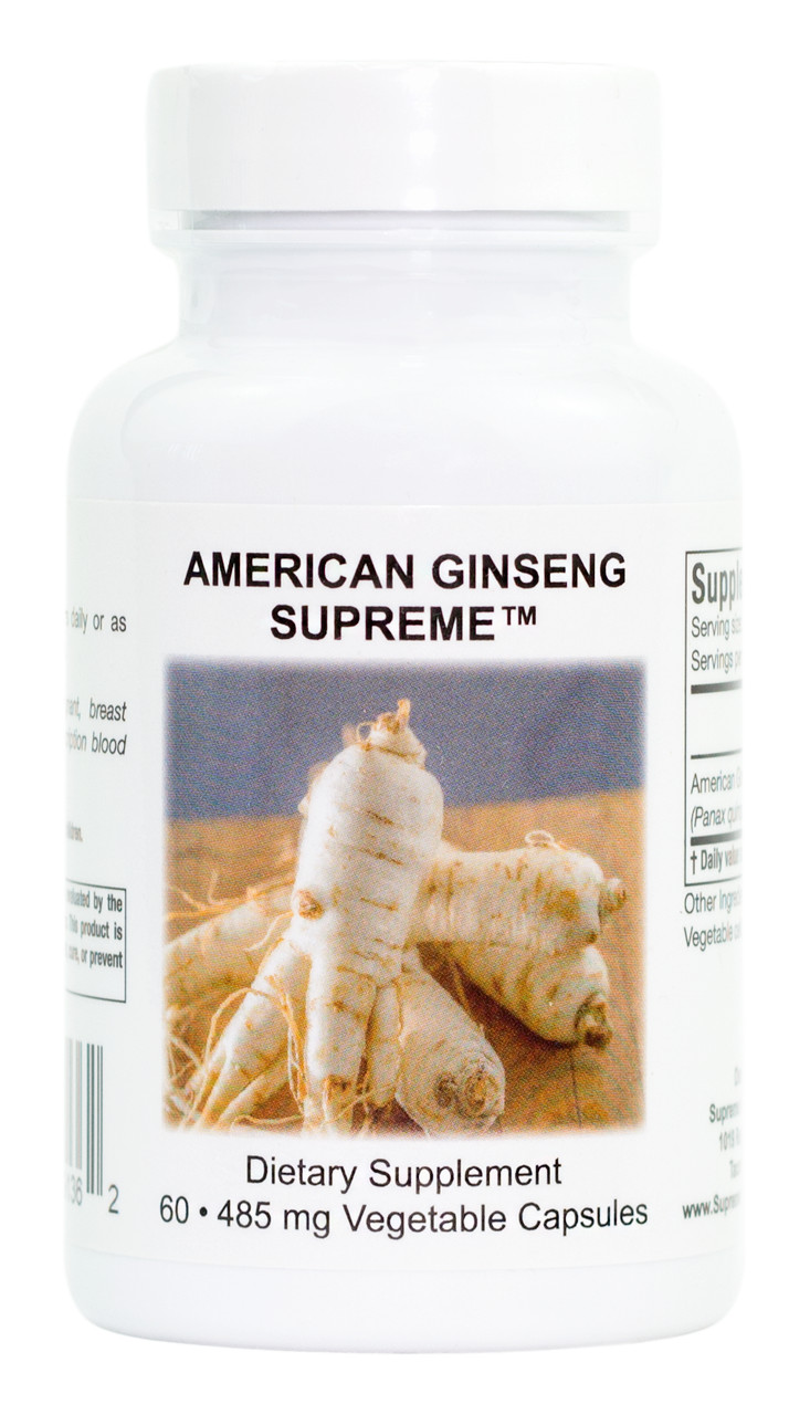 American Ginseng Supreme – by Supreme Nutrition – 60 Caps – 485 mg