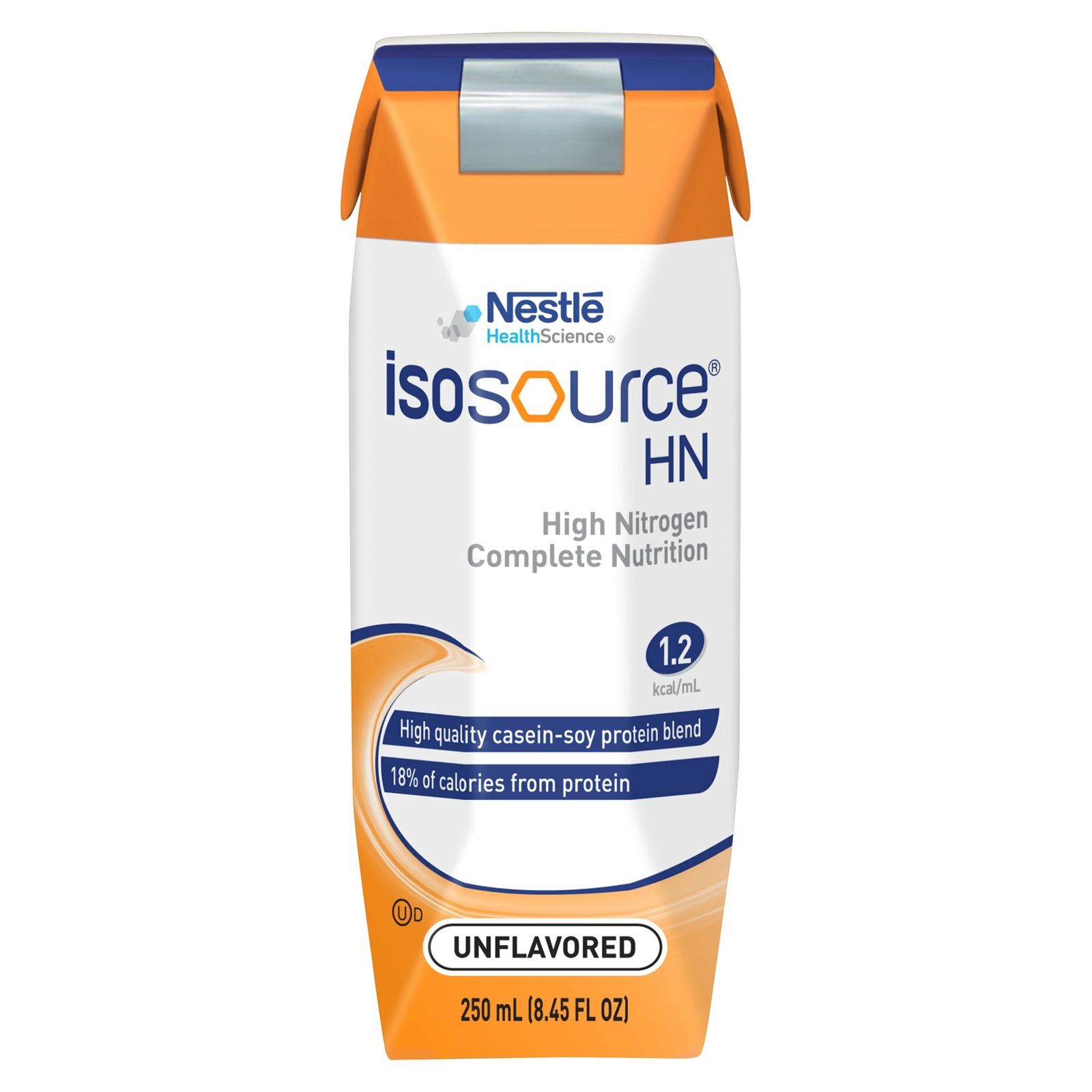 Nestle Isosource HN Tube Feeding Formula Unflavored 250 mL Carton 24 Ct