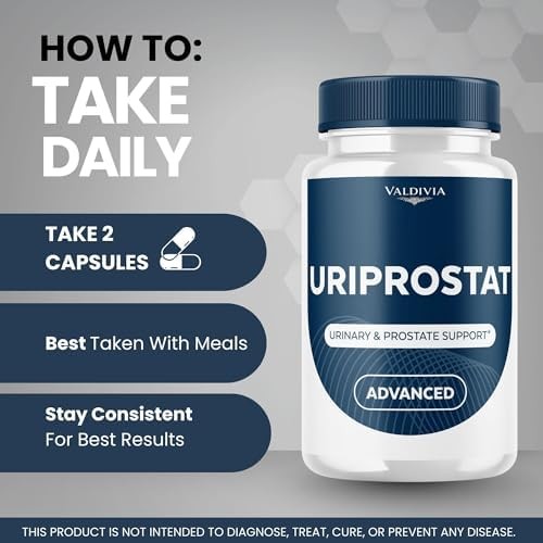 Valdivia Uriprostat 180 Capsules 3 Pack Men’s Health Supplement Made in USA Male