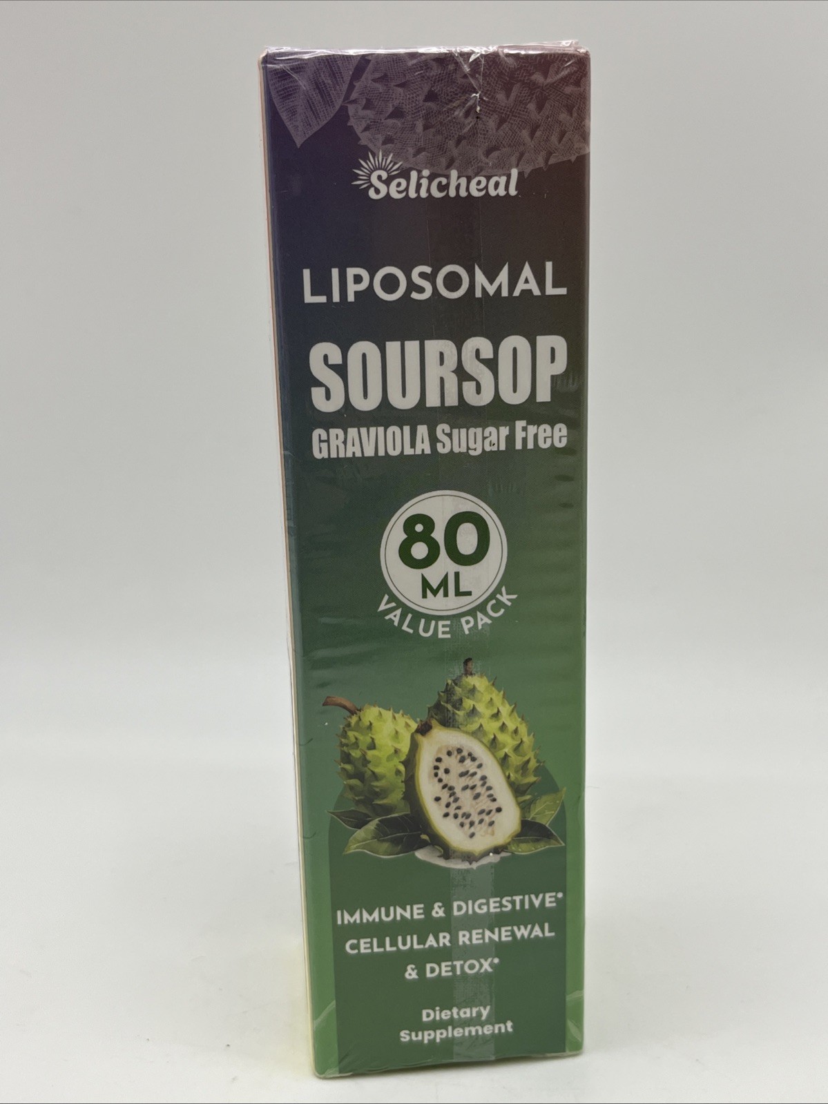 Selicheal Liposomal Soursop Graviola Sugar Free Drops 80 ML Value Pack New