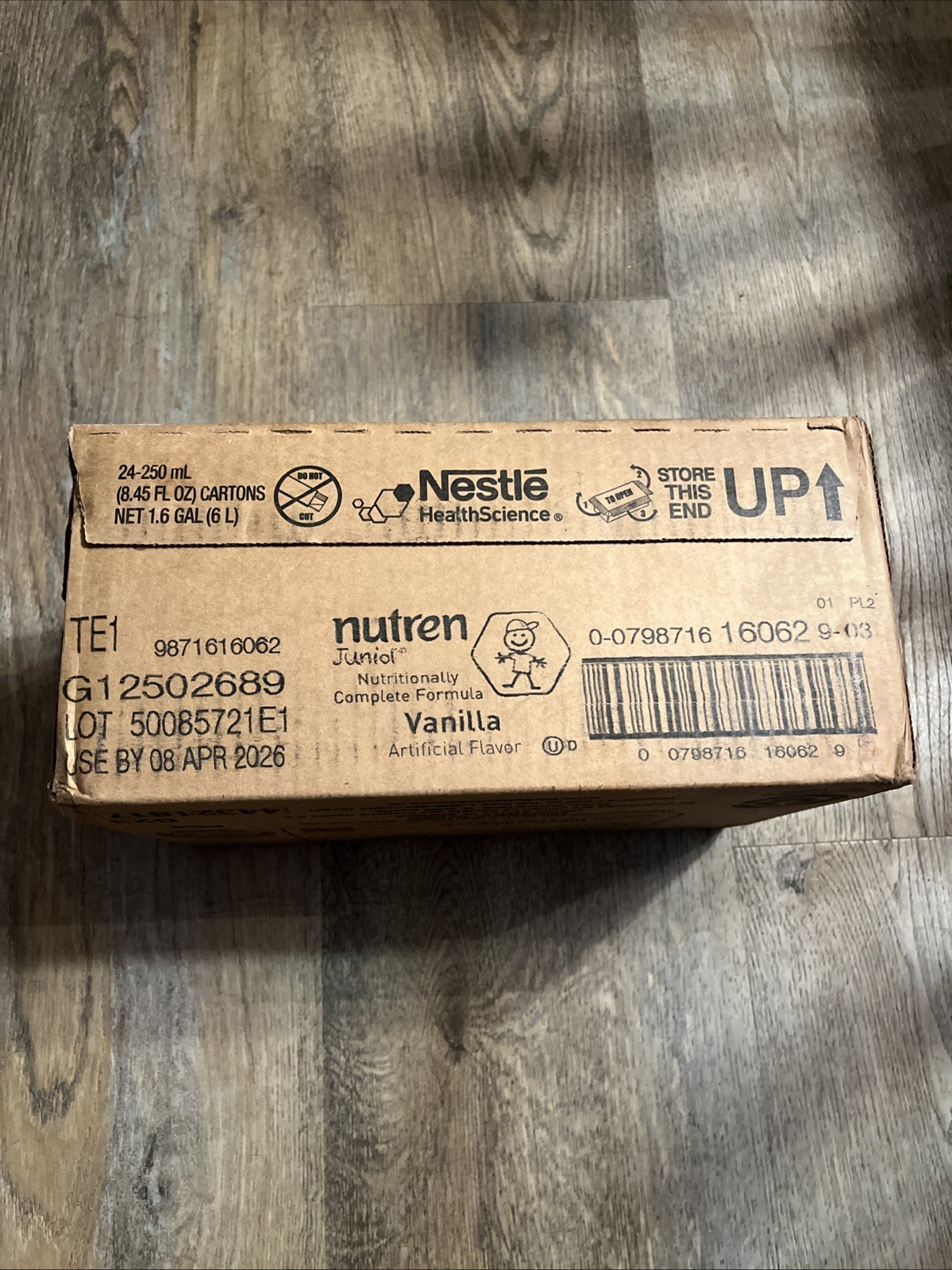 24-Ct Nestle Nutren Junior Tube Feeding Vanilla 250ml Each BB 04/2026