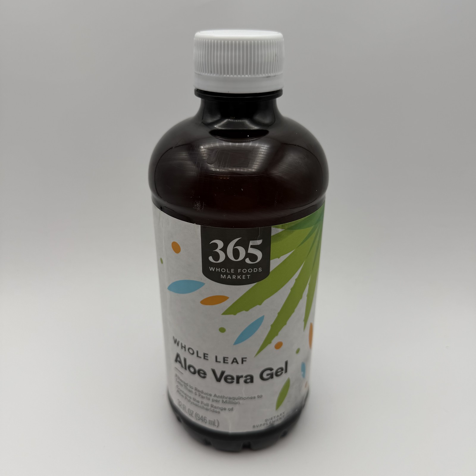 365 Whole Foods Market Whole Leaf Aloe Vera Gel Dietary Supplement 32 fl oz EXP