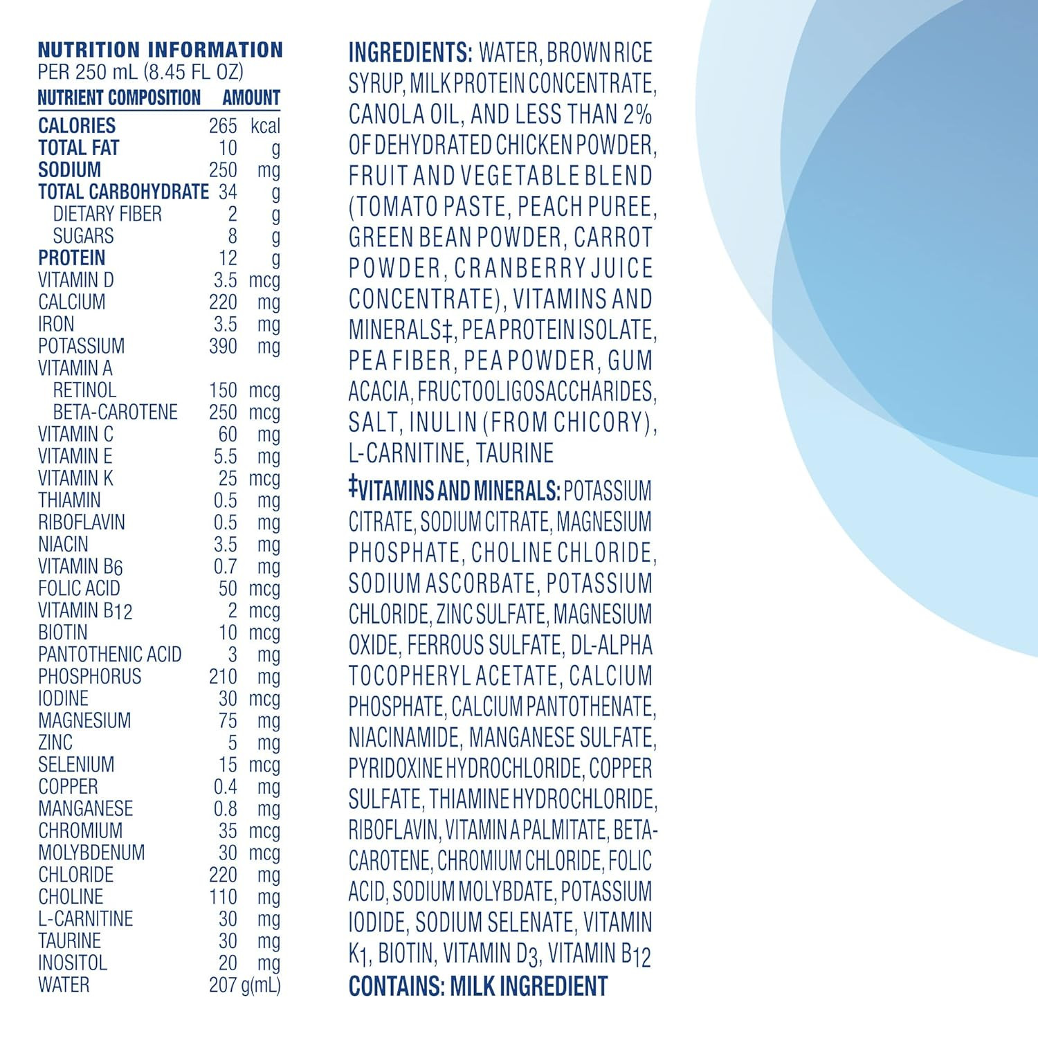 Nestle Original Tube Feeding Formula Unflavored 8.45 Oz Carton 24 Ct