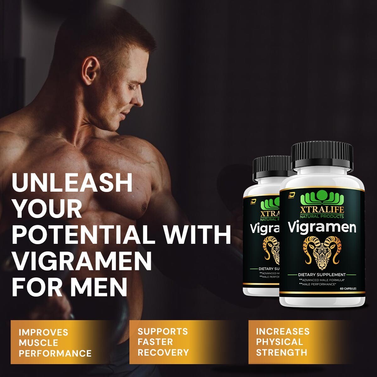 (1 Pack) Vigramen for Men Capsules – Vigra men Overall Health and Energy