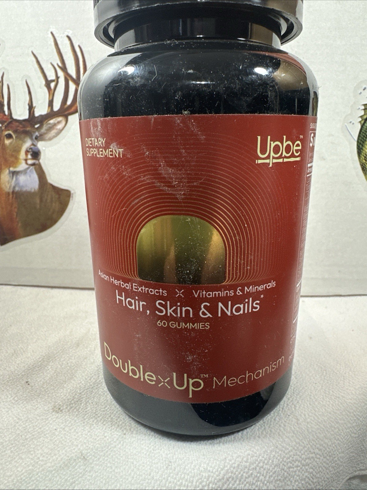 Upbe DoublexUp Hair Skin Nails Gummies 60 Count Dietary EXP 05/27 FREE SHIPPING