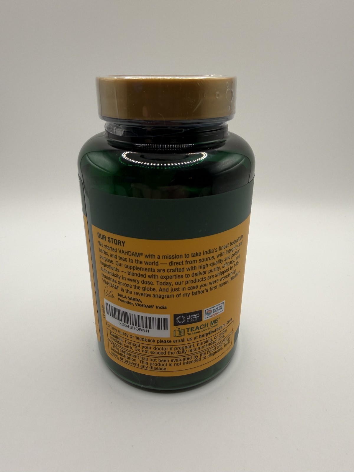 Vahdam Turmeric Curcumin Boswellia Piperine 2000mg Joint Health 90 Capsules New