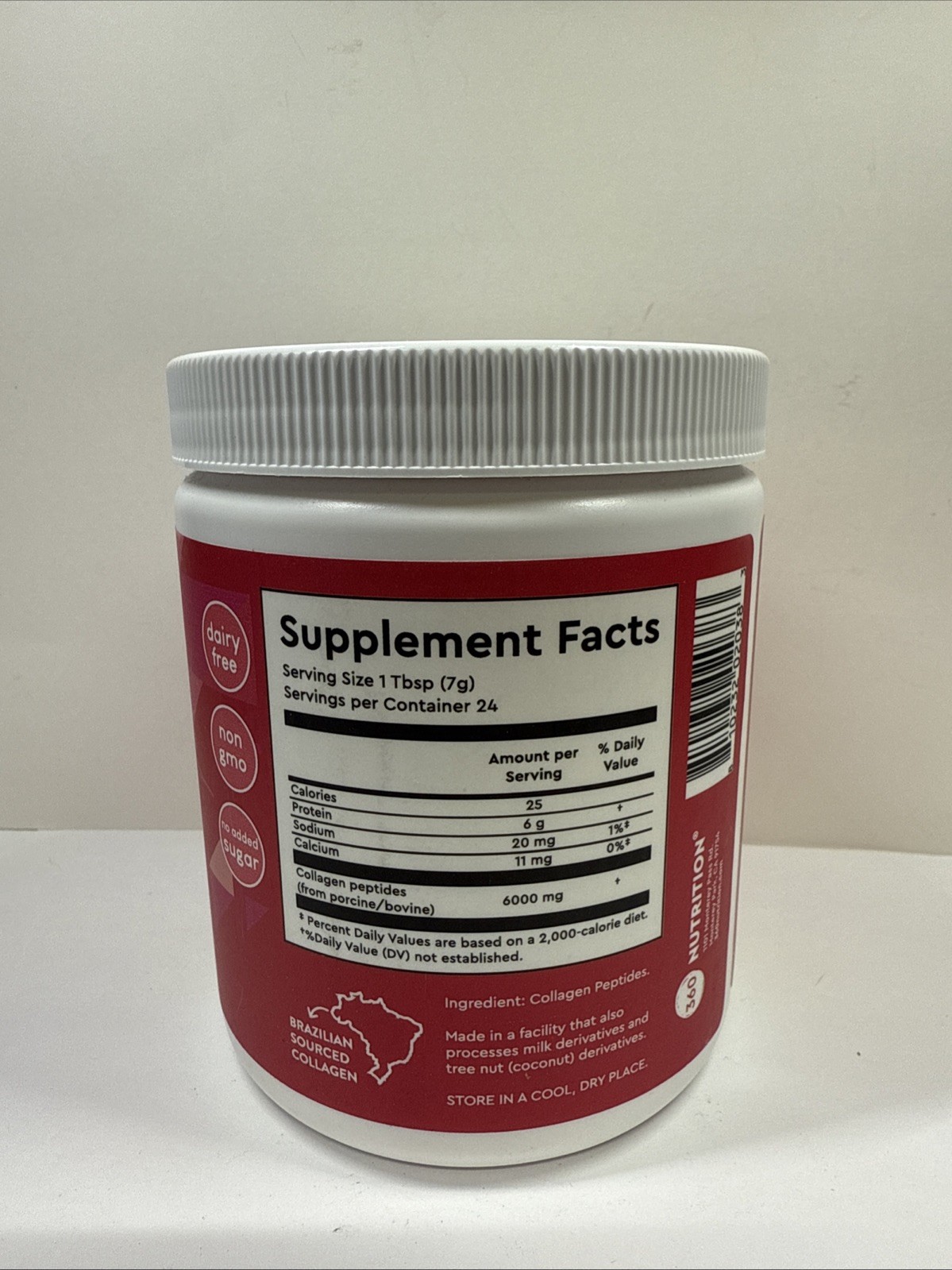 360 Nutrition Pure Collagen 7,000 MG. Original – 6 Oz. Exp: 05/2027. New Sealed