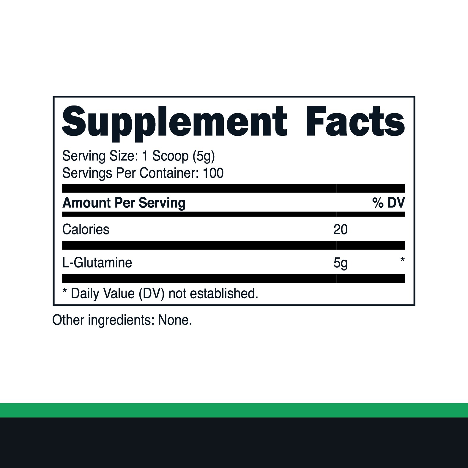 Primal L-Glutamine Powder (500 Grams, 100 Servings) | Pure Unflavored Glutamine
