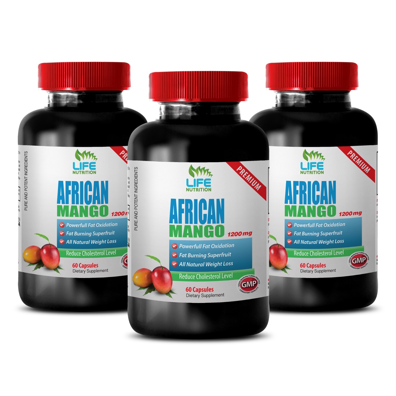 Muscle Supplements – African Mango Extract 1200mg – Acai Berry Fat Burner 3B