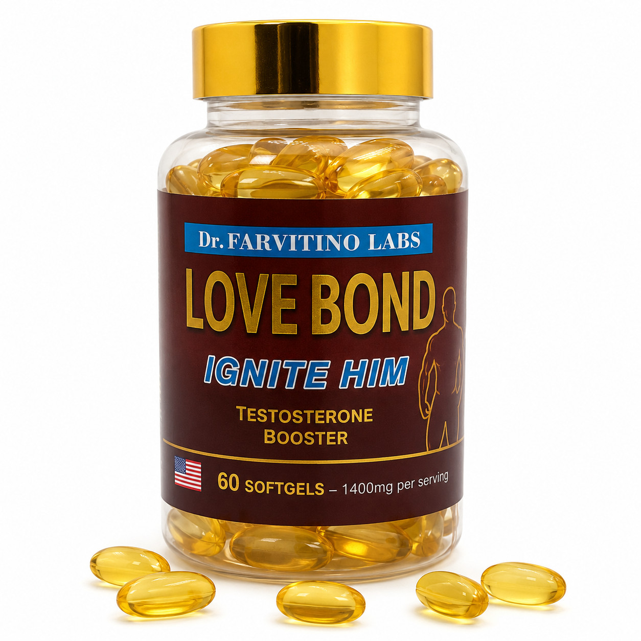 Ignite Him™ Testosterone Booster for Men | Energy, Stamina, Performance & Desire