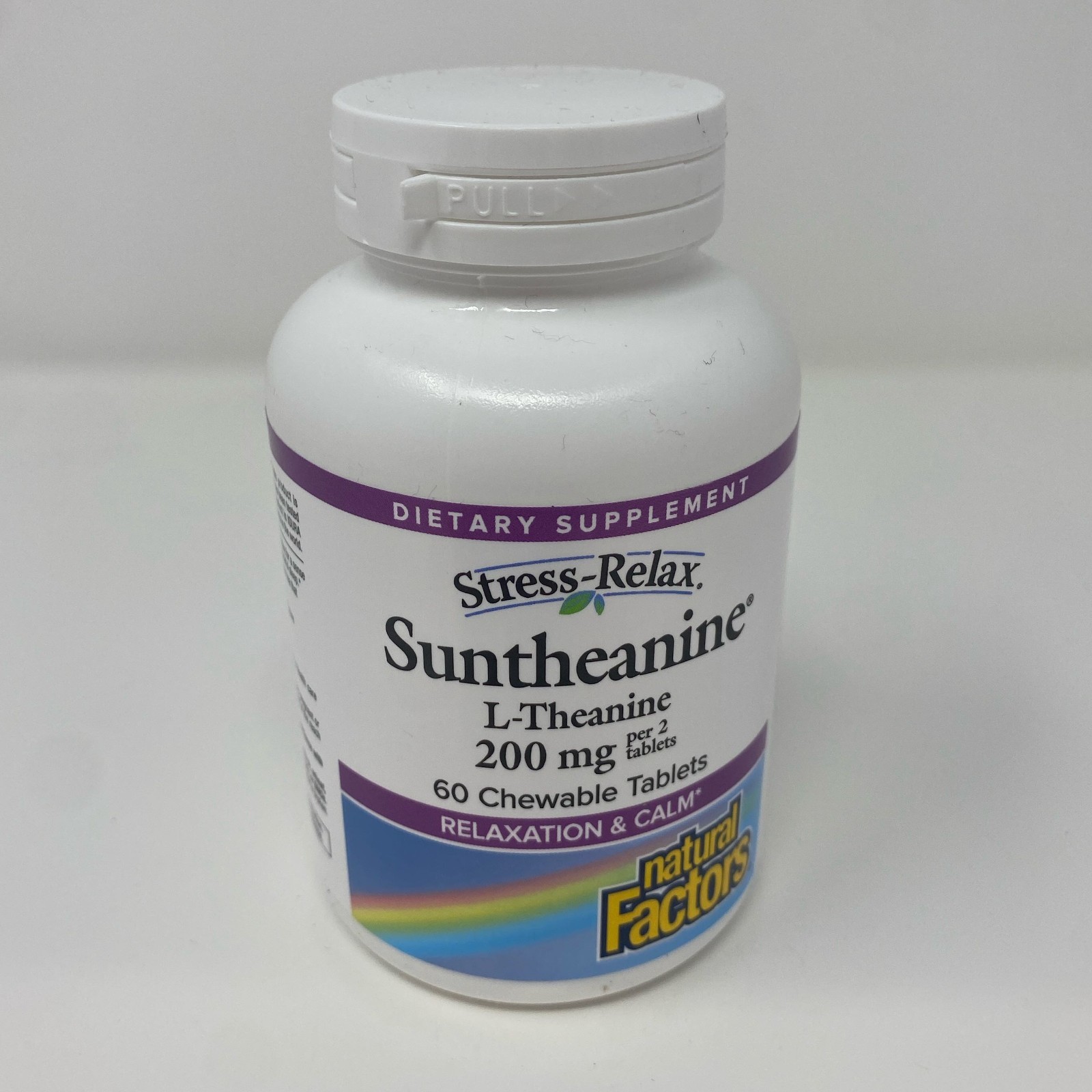 Natural Factors Stress-Relax Suntheanine L-Theanine 100mg, 60 Chewables