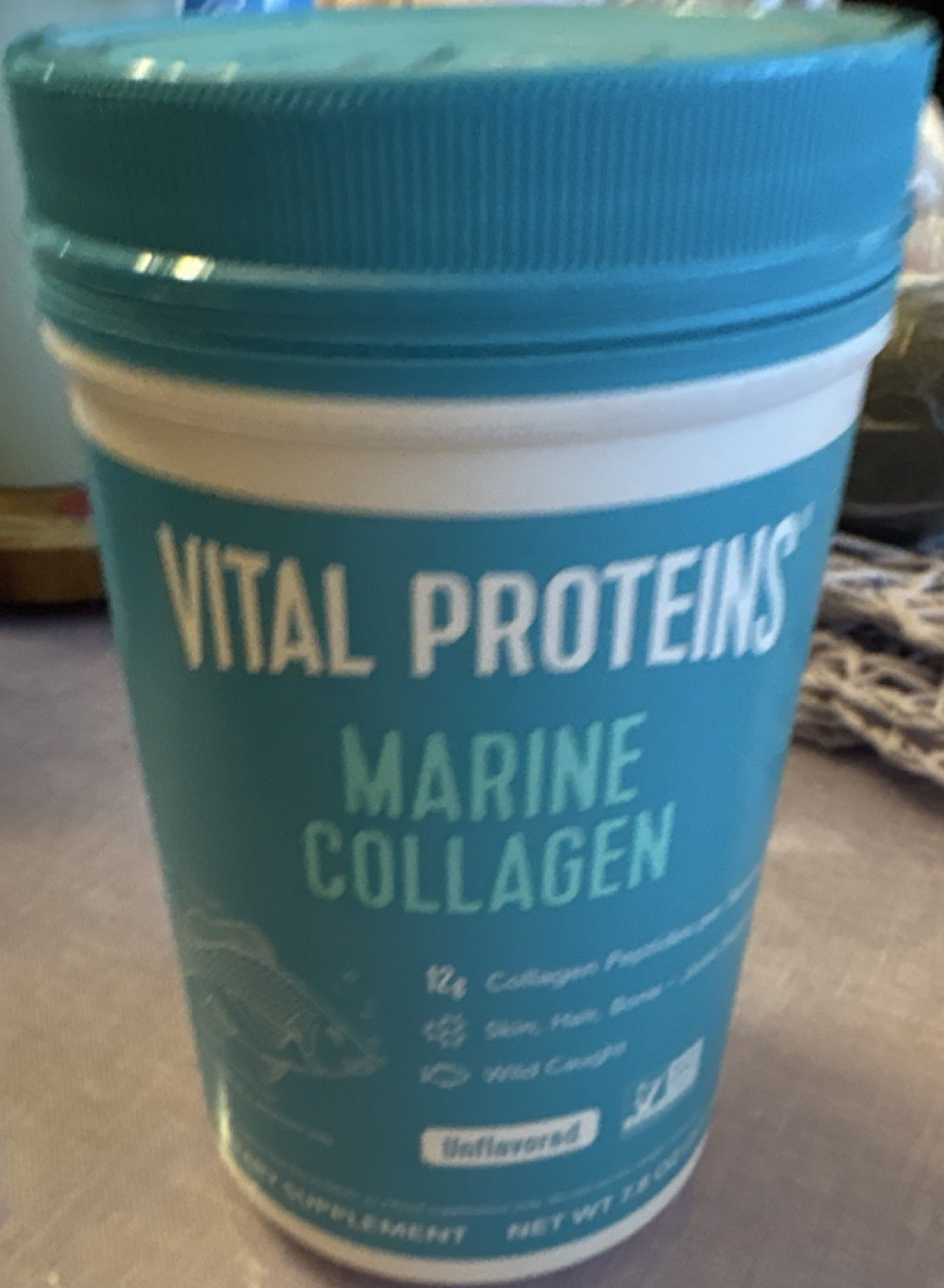 Vital Proteins Marine Collagen Powder Unflavored Hair Skin & Nail Health