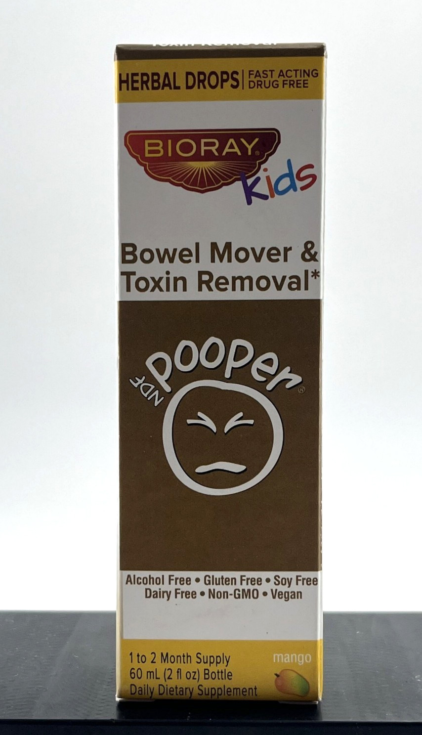 Bioray Kids NDF Pooper Mango Flavor (2 oz) NIB- EXP 7/2027 -FREE SHIPPING