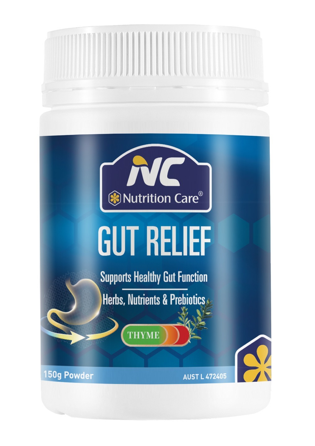 2 x Nutrition Care NC Gut Relief 150g Support Healthy Gut Function 300g