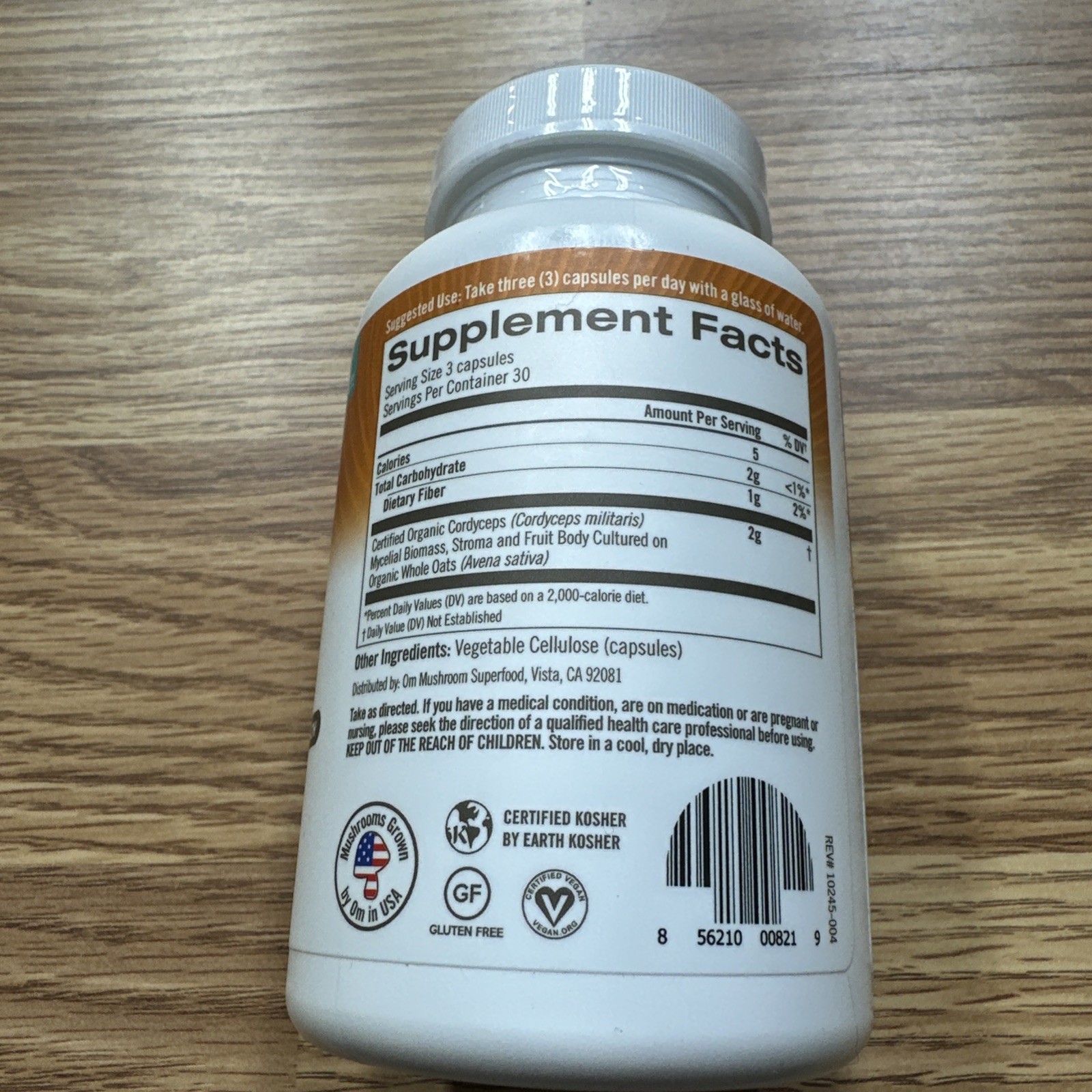 Cordyceps 90 Count Capsules By Om Mushrooms