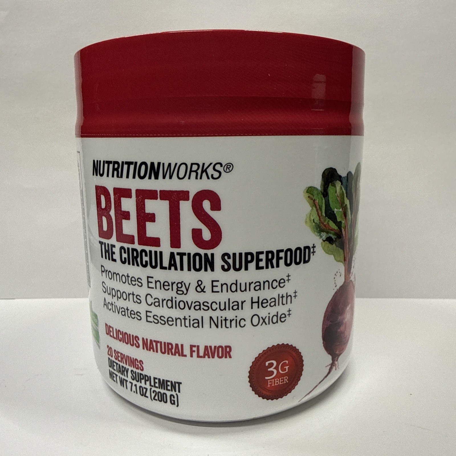 NUTRITIONWORKS BEETS The Circulation SuperFood 20 Servings 7.1 Oz Exp: 04/27 New
